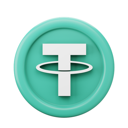 Tether Usdt Coin  3D Icon