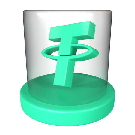 Tether USDT Crytpo Coin  3D Icon