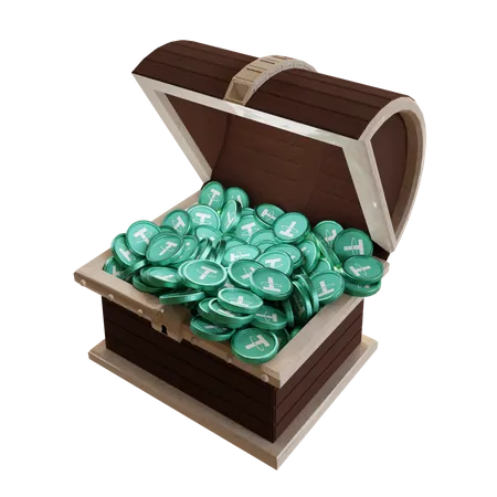 Tether (USDT) Treasure Chest  3D Icon