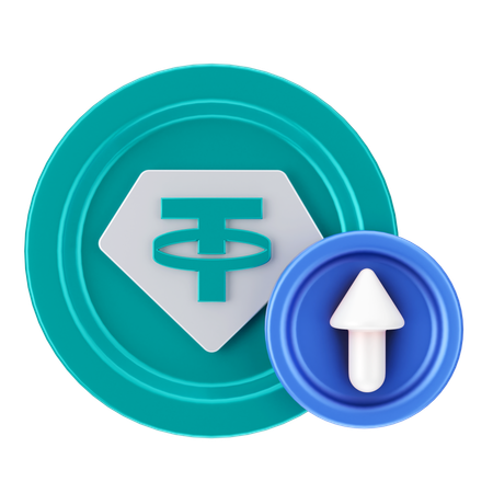 Tether-Wachstum  3D Icon