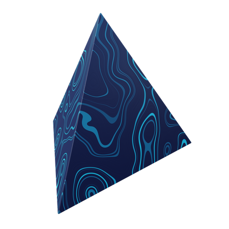 Tetraedro  3D Illustration