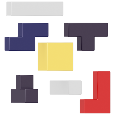 Tetris 3D Illustration
