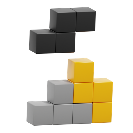 Bloc tétris  3D Icon