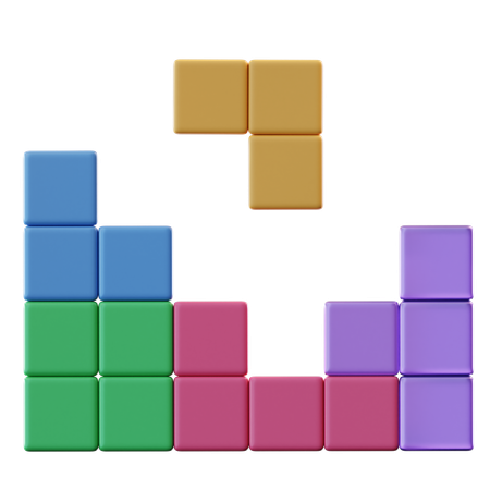 Tetris Game  3D Icon