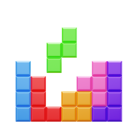 Tetris Game  3D Icon