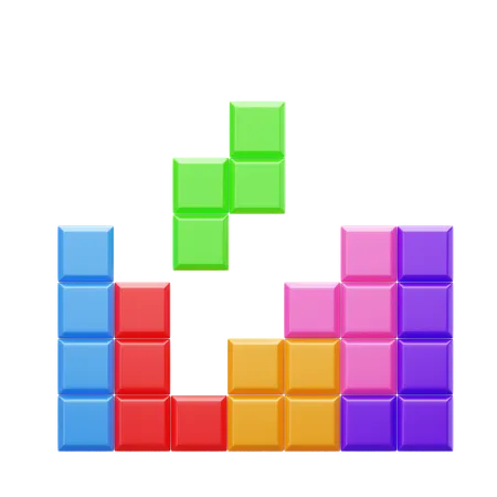 Tetris Game  3D Icon