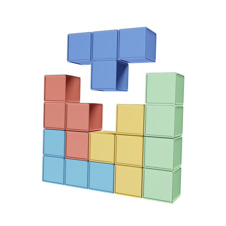 Tetris Game  3D Icon