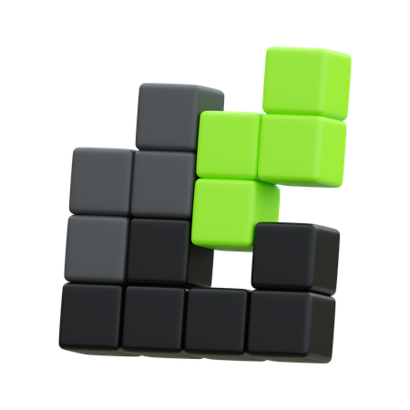 Tetris Game  3D Icon