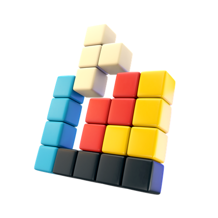 Tetris Game  3D Icon