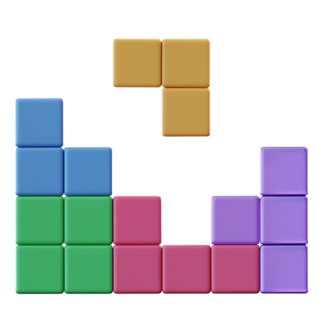 Tetris Game  3D Icon
