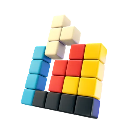 Tetris Game  3D Icon