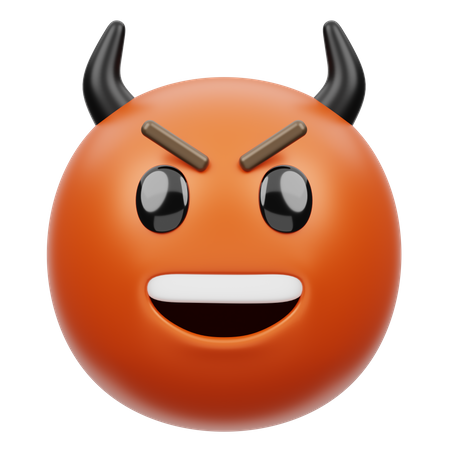 Teufel grinsendes Gesicht  3D Emoji