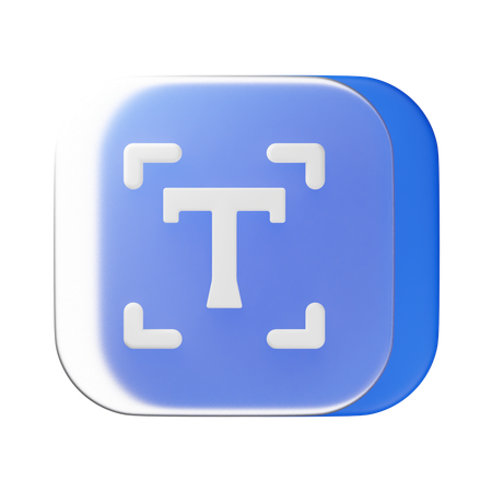 Text  3D Icon