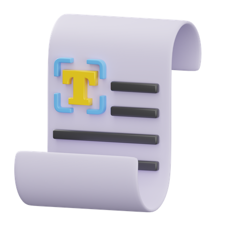 Text  3D Icon