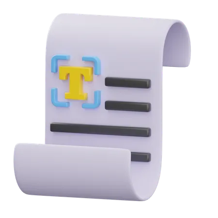 Text  3D Icon