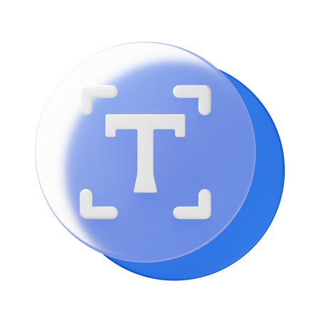 Text  3D Icon