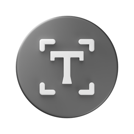 Text  3D Icon