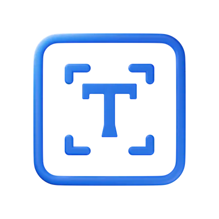 Text  3D Icon