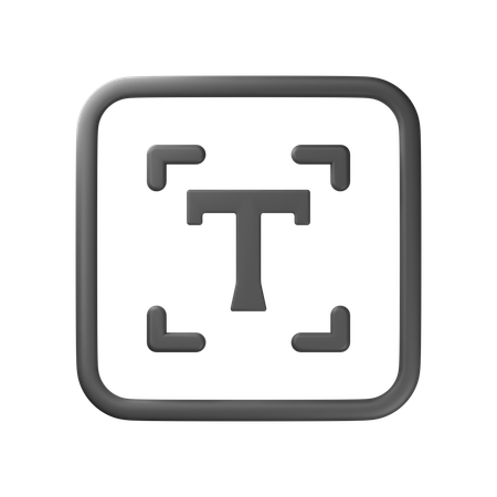 Text  3D Icon