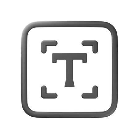 Text  3D Icon