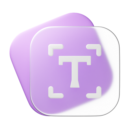 Text  3D Icon