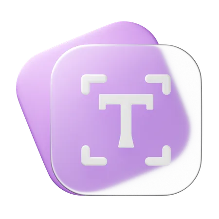 Text  3D Icon