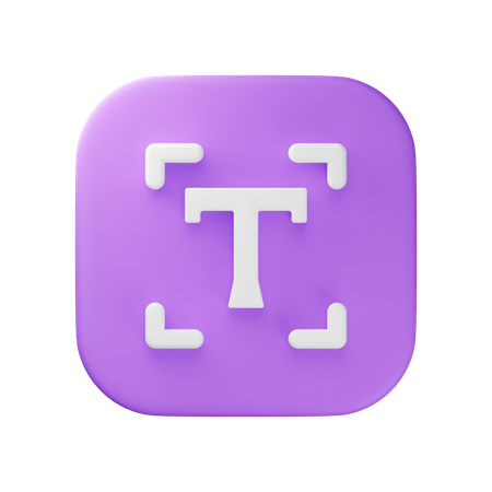 Text  3D Icon