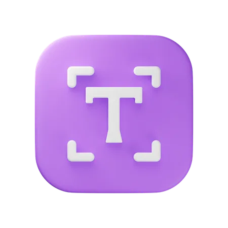 Text  3D Icon