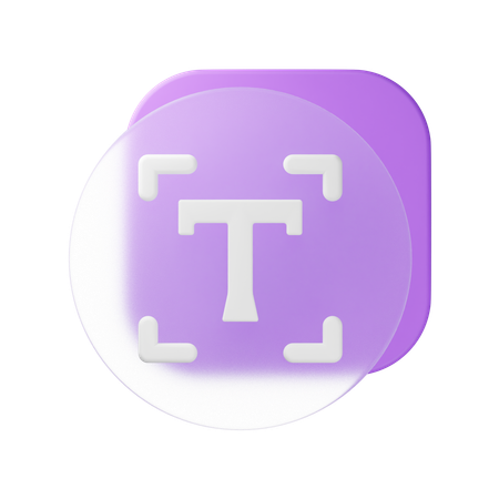 Text  3D Icon