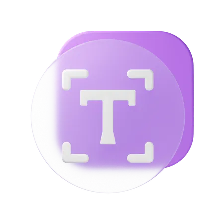 Text  3D Icon