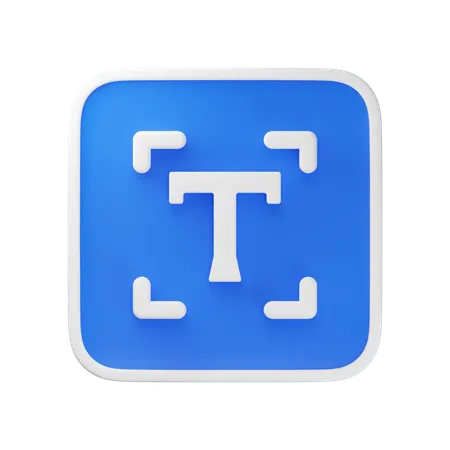 Text  3D Icon