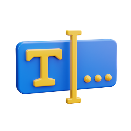 Text  3D Icon