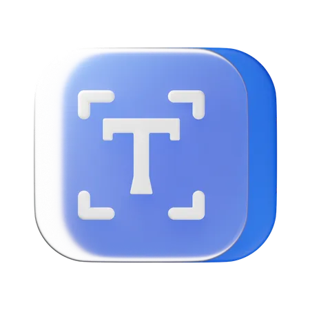 Text  3D Icon