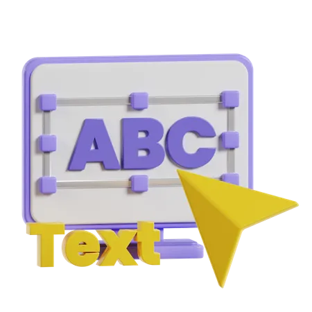 Text  3D Icon