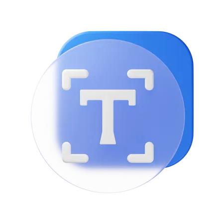 Text  3D Icon