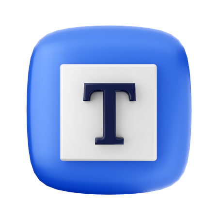 Text  3D Icon