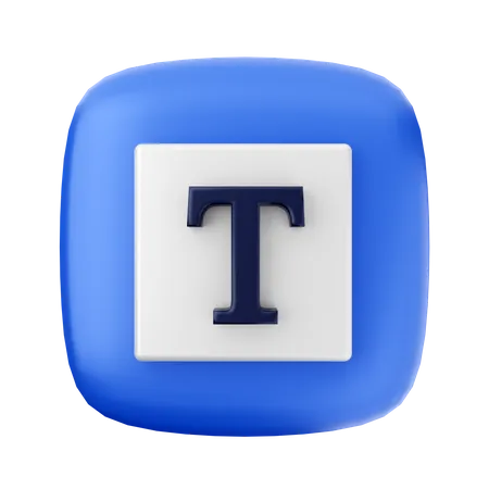 Text  3D Icon