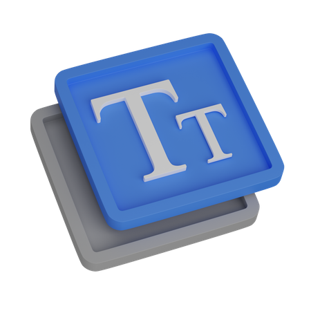 Text  3D Icon