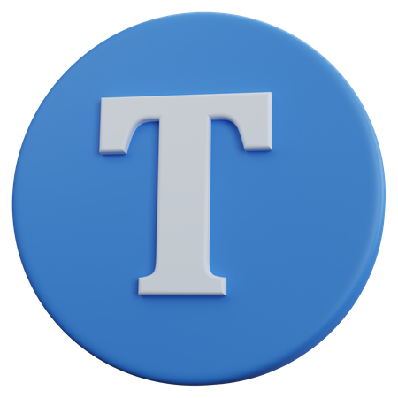 Text  3D Icon