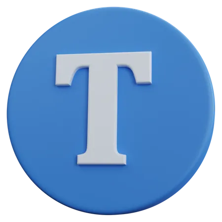 Text  3D Icon