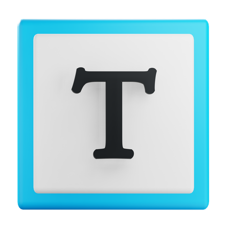 Text  3D Icon