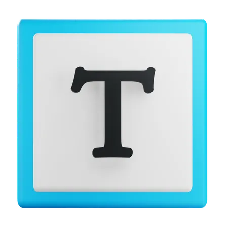 Text  3D Icon