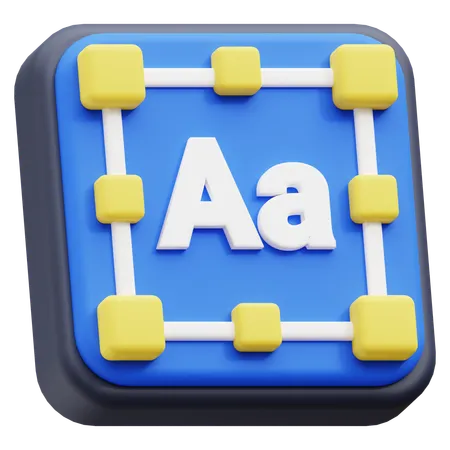 Text  3D Icon