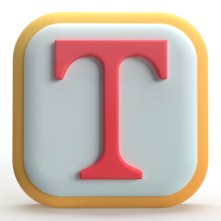 Text  3D Icon