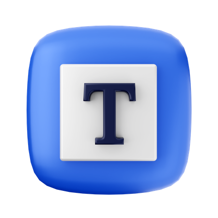 Text  3D Icon