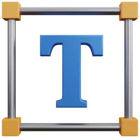 3 D Rendering The Letter T In The Box Isolated 3D Icon