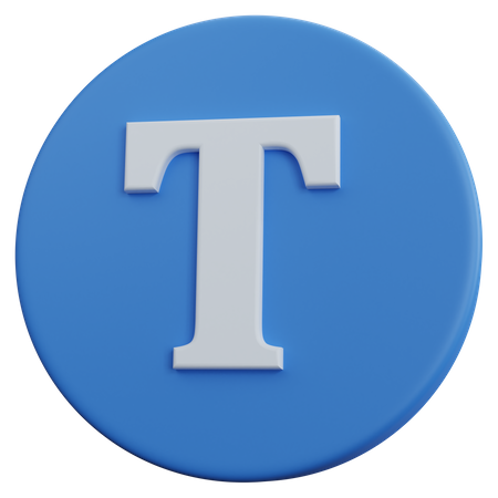 Text 3D Icon