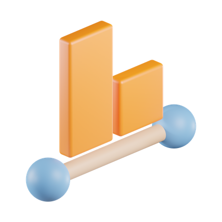 Text Align Bottom  3D Icon