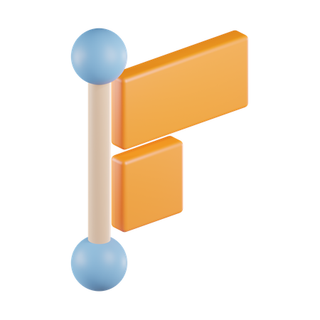 Text Align Left  3D Icon