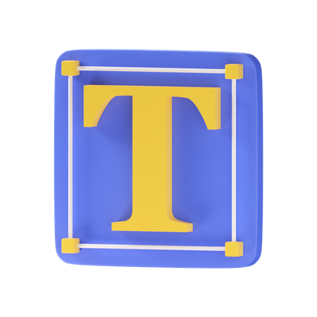 Text Box  3D Icon